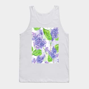 Watercolor lilac flowers Tank Top